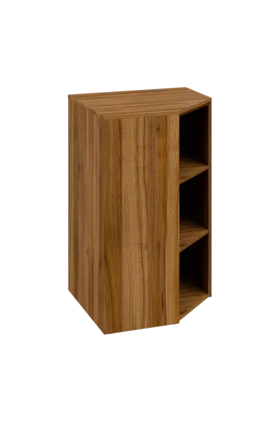 CV 3 - 7 skříň rohová, pravá, 1100x700x700, ořech světlý